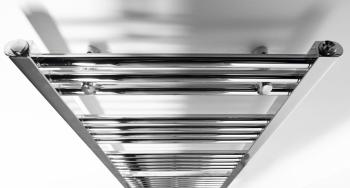 Grzejnik łazienkowy 500 x 1188 mm chrom 345 W podłączenie środkowe ALYA LLS302 Aqualine prosty