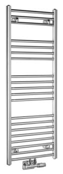 Grzejnik łazienkowy 400 x 1188 mm chrom 287 W podłączenie środkowe ALYA LLS308 Aqualine