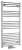 Grzejnik łazienkowy 600 x 1188 mm chrom 402 W podłączenie środkowe ALYA LLS303 Aqualine
