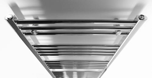 Grzejnik łazienkowy 600 x 1600 mm chrom 548 W podłączenie środkowe ALYA LLS305 Aqualine z góry
