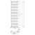 Grzejnik łazienkowy 400 x 1570 mm chrom 385 W ALBRECHT 600.113.1 Bruckner rysunek techniczny