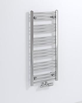 Grzejnik łazienkowy 400 x 930 mm chrom 234 W ALBRECHT 600.111.1 Bruckner wizualizacja