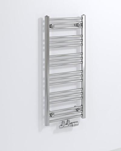 Grzejnik łazienkowy 400 x 930 mm chrom 234 W ALBRECHT 600.111.1 Bruckner wizualizacja