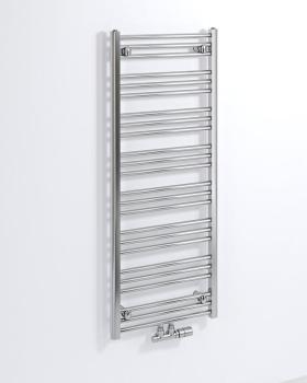 Grzejnik łazienkowy 500 x 1250 mm chrom 369 W ALBRECHT 600.114.1 Bruckner wizualizacja