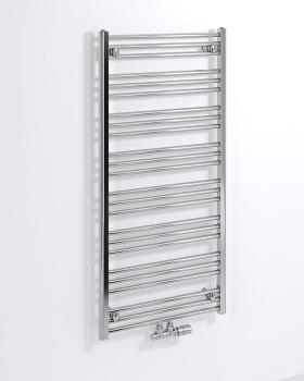 Grzejnik łazienkowy 600 x 1250 mm chrom 431 W ALBRECHT 600.117.1 Bruckner wizualizacja