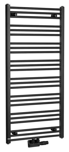 Grzejnik łazienkowy 600 x 1250 mm czarny mat 611 W ALBRECHT 600.117.6 Bruckner