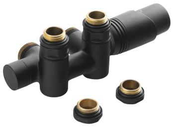 Zestaw przyłączeniowy z termostatem czarny mat WICHER COMBI 600.331.6 BRUCKNER