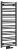Grzejnik łazienkowy 500 x 1250 mm czarny mat 525 W ALBRECHT 600.114.6 Bruckner