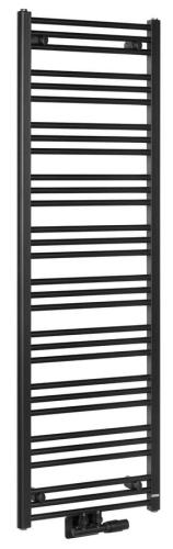 Grzejnik łazienkowy 500 x 1570 mm czarny mat 657 W ALBRECHT 600.115.6 Bruckner