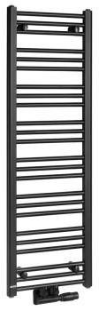 Grzejnik łazienkowy 400 x 1250 mm czarny mat 437 W ALBRECHT 600.112.6 Bruckner