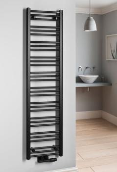 Grzejnik łazienkowy 400 x 1570 mm czarny mat 547 W ALBRECHT 600.113.6 Bruckner  wizualizacja