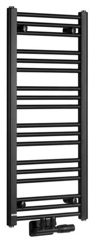Grzejnik łazienkowy 400 x 930 mm czarny mat 327 W ALBRECHT 600.111.6 Bruckner