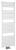 Grzejnik łazienkowy 450 x 1330 mm biały 561 W TONDI DT470T Aqualine