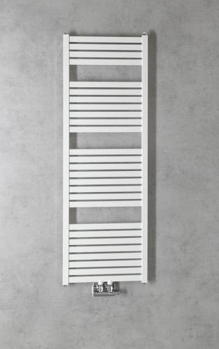 Grzejnik łazienkowy 450 x 1330 mm biały 561 W TONDI DT470T Aqualine wizualizacja