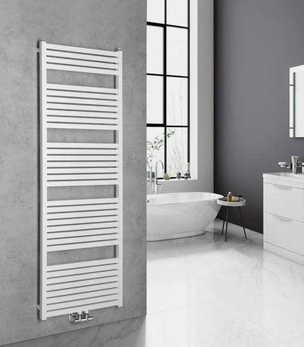 Grzejnik łazienkowy 600 x 1690 mm biały 930 W TONDI DT490T Aqualine wizualizacja