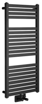Grzejnik łazienkowy 450 x 970 mm czarny mat 415 W TONDI DT456T Aqualine