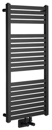 Grzejnik łazienkowy 450 x 970 mm czarny mat 415 W TONDI DT456T Aqualine