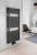 Grzejnik łazienkowy 450 x 970 mm czarny mat 415 W TONDI DT456T Aqualine na ścianie