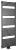 Grzejnik łazienkowy 600 x 1690 mm czarny mat 930 W TONDI DT496T Aqualine