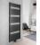 Grzejnik łazienkowy 600 x 1690 mm czarny mat 930 W TONDI DT496T Aqualine  na ścianie
