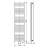 Grzejnik łazienkowy 600 x 1690 mm czarny mat 930 W TONDI DT496T Aqualine  rysunek techniczny