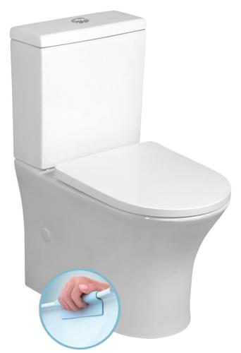 Kompakt WC RIMLESS odpływ poziomy / pionowy LEON biały 201.437.4 BRUCKNER