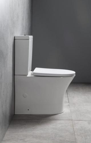 Kompakt WC RIMLESS odpływ poziomy / pionowy LEON biały 201.437.4 BRUCKNER bokiem