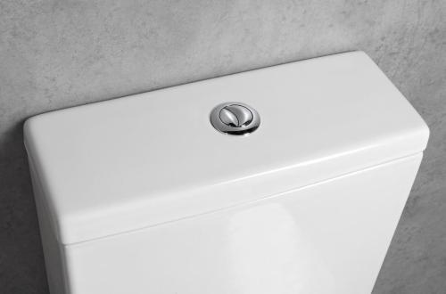 Kompakt WC RIMLESS odpływ poziomy / pionowy LEON biały 201.437.4 BRUCKNER  spłukiwanie