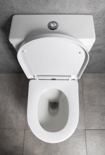Kompakt WC RIMLESS odpływ poziomy / pionowy LEON biały 201.437.4 BRUCKNER z góry