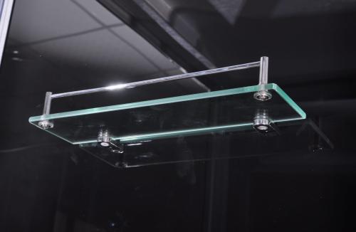 Kabina prysznicowa półokrągła 90 x 90 x 215 cm CL20 Sanotechnik półka