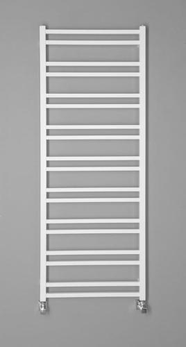 Grzejnik łazienkowy 500 x 1430 mm biały 476 W METRO DOS IR430T Sapho na ścianie