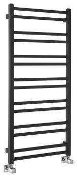 Grzejnik łazienkowy 500 x 1100 mm czarny mat 343 W METRO DOS IR432TB Sapho