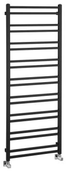 Grzejnik łazienkowy 550 x 1430 mm czarny mat 476 W METRO DOS IR430TB Sapho