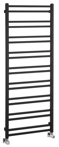 Grzejnik łazienkowy 550 x 1430 mm czarny mat 476 W METRO DOS IR430TB Sapho