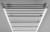 Grzejnik łazienkowy 600 x 1510 mm biały 557 W METRO IR420T Sapho z góry