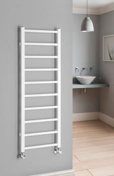 Grzejnik łazienkowy 400 x 1140 mm biały 247 W METRO LIGHT IR445T Sapho  wizualizacja