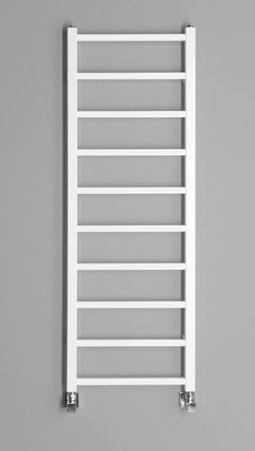 Grzejnik łazienkowy 400 x 1140 mm biały 247 W METRO LIGHT IR445T Sapho  na ścianie