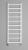 Grzejnik łazienkowy 400 x 1140 mm biały 247 W METRO LIGHT IR445T Sapho  na ścianie