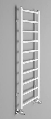 Grzejnik łazienkowy 400 x 1140 mm biały 247 W METRO LIGHT IR445T Sapho  bokiem