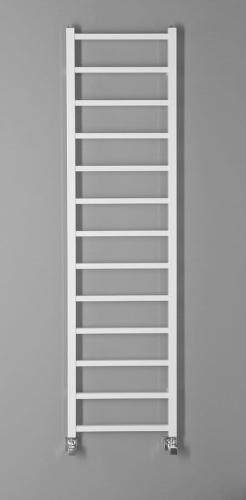 Grzejnik łazienkowy 400 x 1500 mm biały 323 W METRO LIGHT IR447T Sapho na ścianie