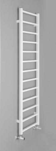 Grzejnik łazienkowy 400 x 1500 mm biały 323 W METRO LIGHT IR447T Sapho bokiem