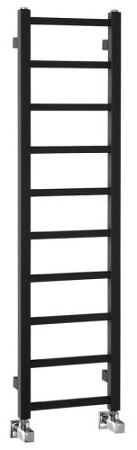 Grzejnik łazienkowy 300 x 1140 mm czarny mat 211 W METRO LIGHT IR444TB Sapho