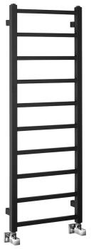 Grzejnik łazienkowy 400 x 1140 mm czarny mat 247 W METRO LIGHT IR445TB Sapho