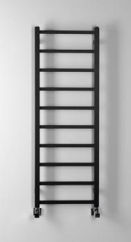 Grzejnik łazienkowy 400 x 1140 mm czarny mat 247 W METRO LIGHT IR445TB Sapho wizualizacja