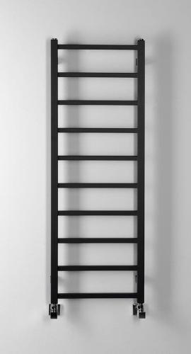 Grzejnik łazienkowy 400 x 1140 mm czarny mat 247 W METRO LIGHT IR445TB Sapho wizualizacja