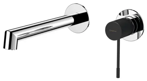 Bateria umywalkowa podtynkowa chrom/czarny mat SOLARIS WD008CB Sapho