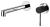 Bateria umywalkowa podtynkowa chrom/czarny mat SOLARIS WD008CB Sapho
