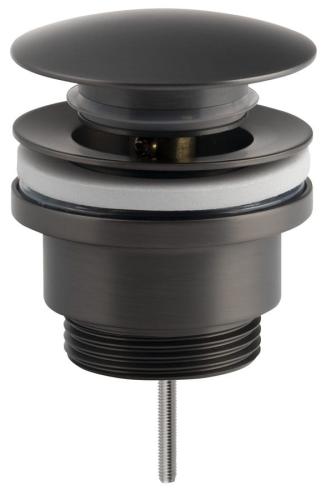 Korek do umywalek z przelewem wys. 10 - 55 mm gun metal CV1002GM Sapho