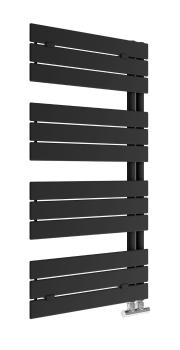Grzejnik łazienkowy 600 x 1200 mm czarny mat 574 W AREZZO ALS113 Sanotechnik