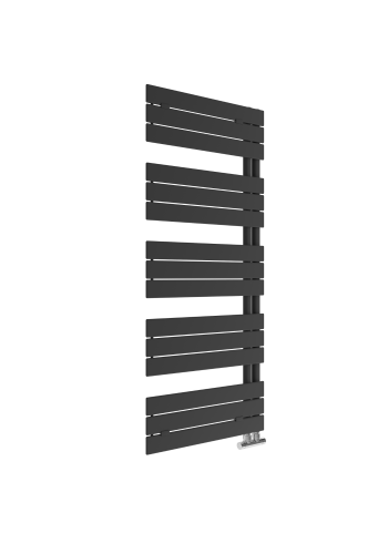 Grzejnik łazienkowy 600 x 1600 mm czarny mat 727 W AREZZO ALS143 Sanotechnik